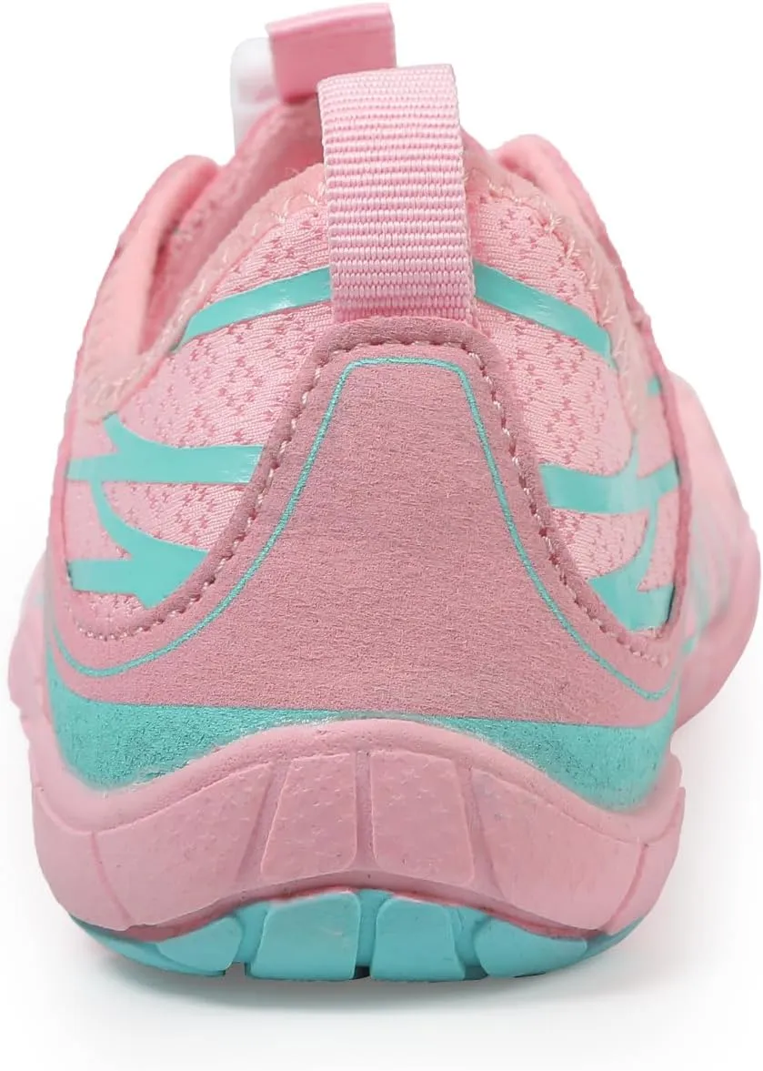 Kids Water Shoes Boys Girls Aqua Shoes Quick Dry Lightweigh Barefoot Water Sneakers Slip on Shoes Hiking Walking for Beach Pool Swim Athletic Outdoor Sports Shoes(Toddler/Little Kid/Big Kid)