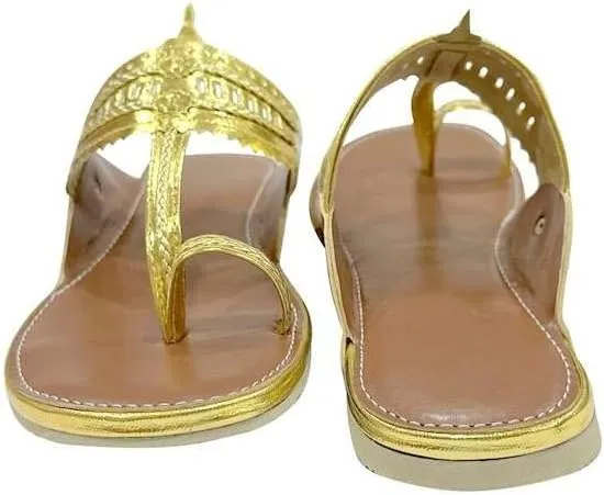 Kolhapuri Chappal For Women's Indian Flat Flip Flop Kolhapuri Sandals For Women Ethnic s Casual Mojaris