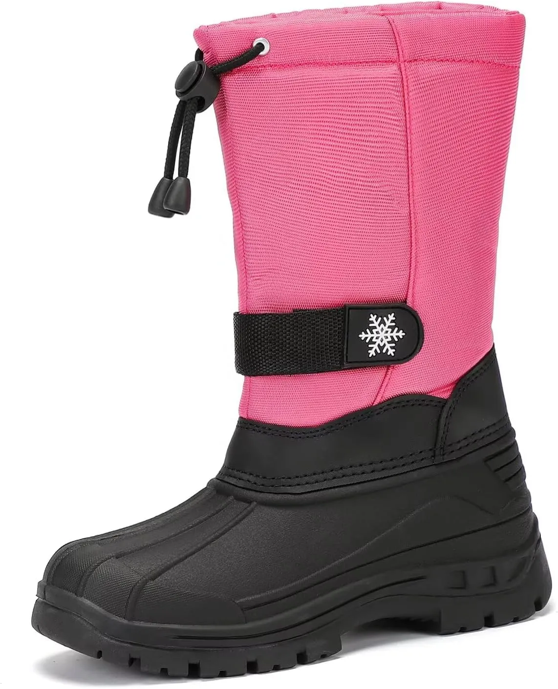 koppu Boys Girls Snow Boots Kids' Waterproof Snow Boots for Winter Slip Resistant Cold Weather Shoes