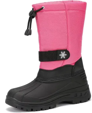 koppu Boys Girls Snow Boots Kids' Waterproof Snow Boots for Winter Slip Resistant Cold Weather Shoes