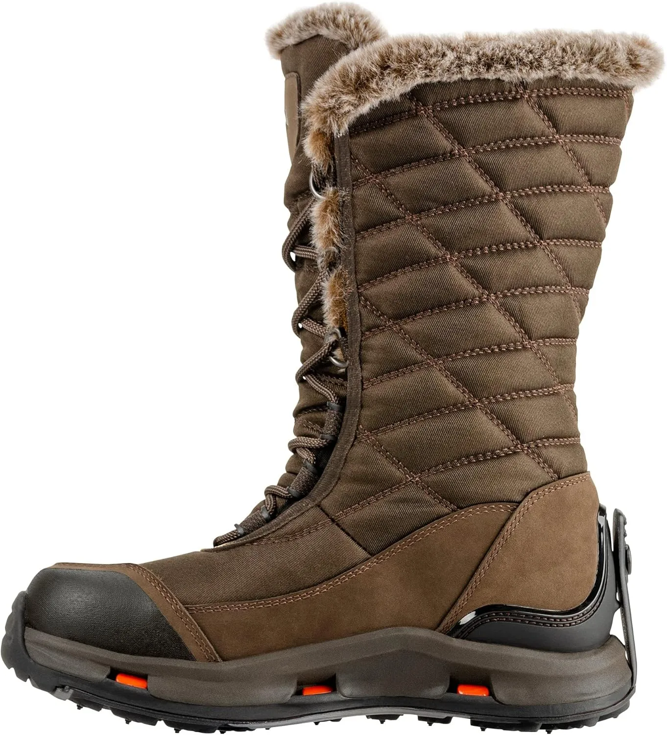 Korkers Women's South Lake Winter Boots - Extra Cozy and Waterproof - Includes Interchangeable TrailTrac Sole
