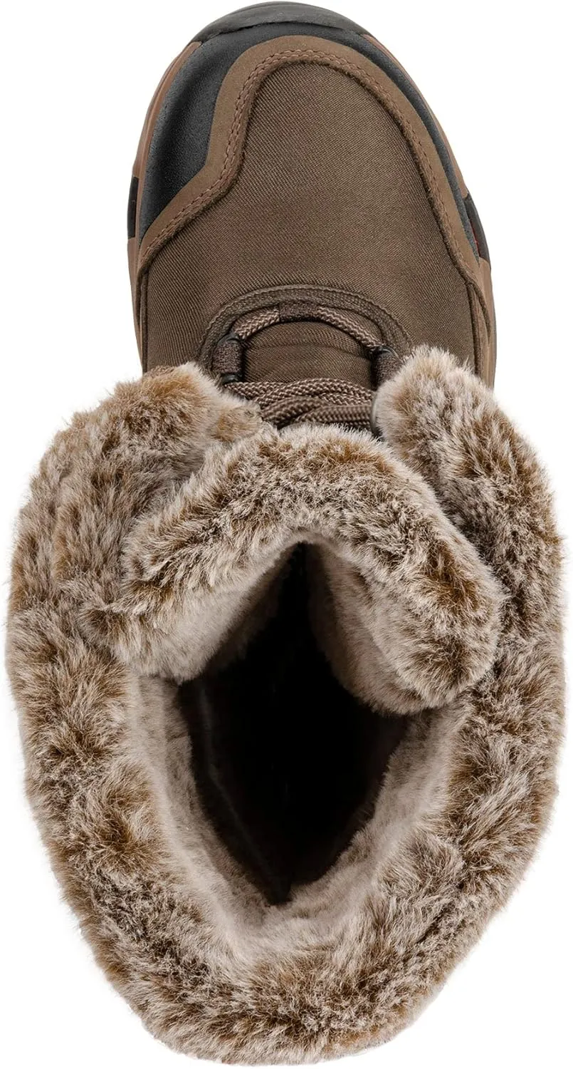 Korkers Women's South Lake Winter Boots - Extra Cozy and Waterproof - Includes Interchangeable TrailTrac Sole