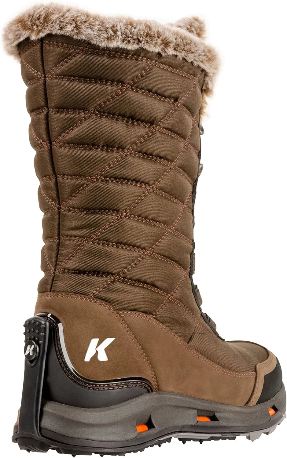 Korkers Women's South Lake Winter Boots - Extra Cozy and Waterproof - Includes Interchangeable TrailTrac Sole