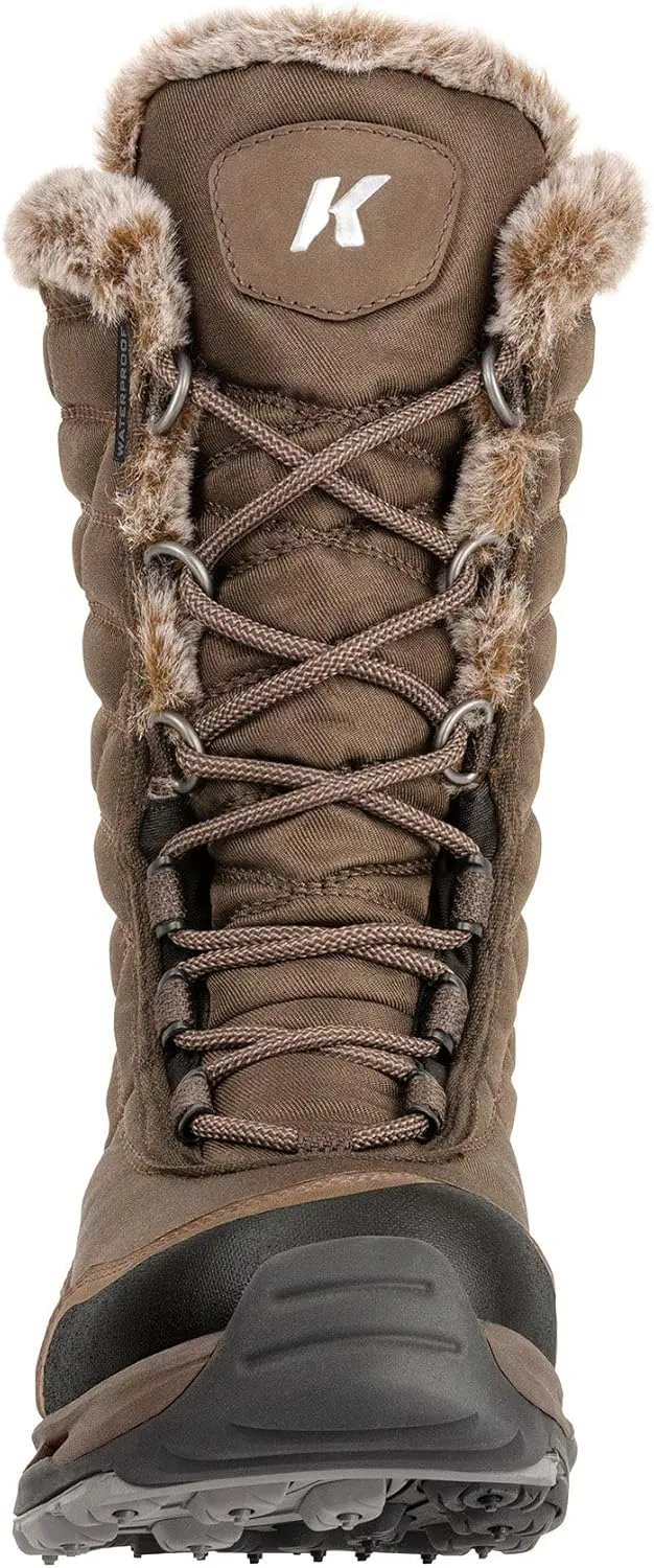 Korkers Women's South Lake Winter Boots - Extra Cozy and Waterproof - Includes Interchangeable TrailTrac Sole
