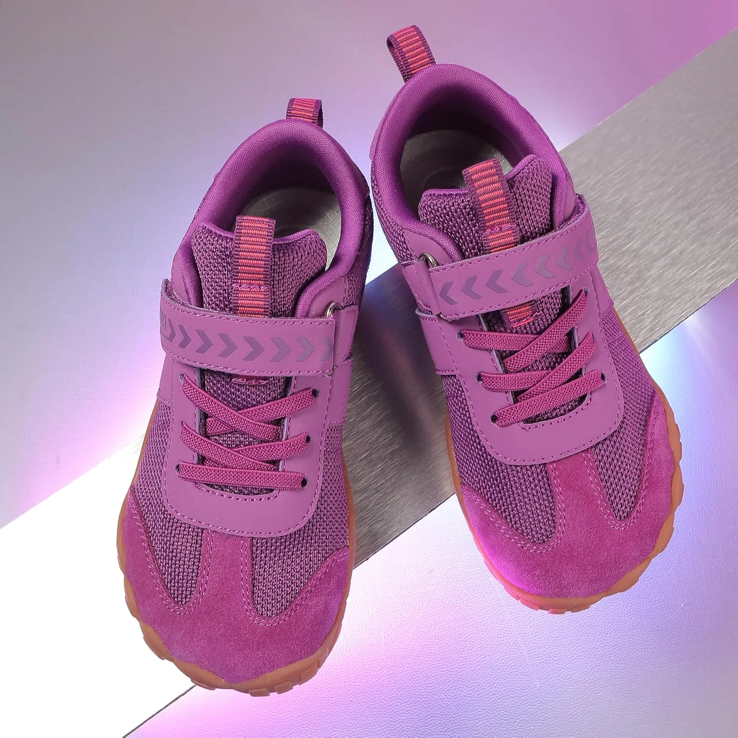 KUBUA Boys Girls Sneakers Kids Barefoot Shoes Comfort Anti-Slip Walking Shoes for Indoor Outdoor Toddler Little Big Kid