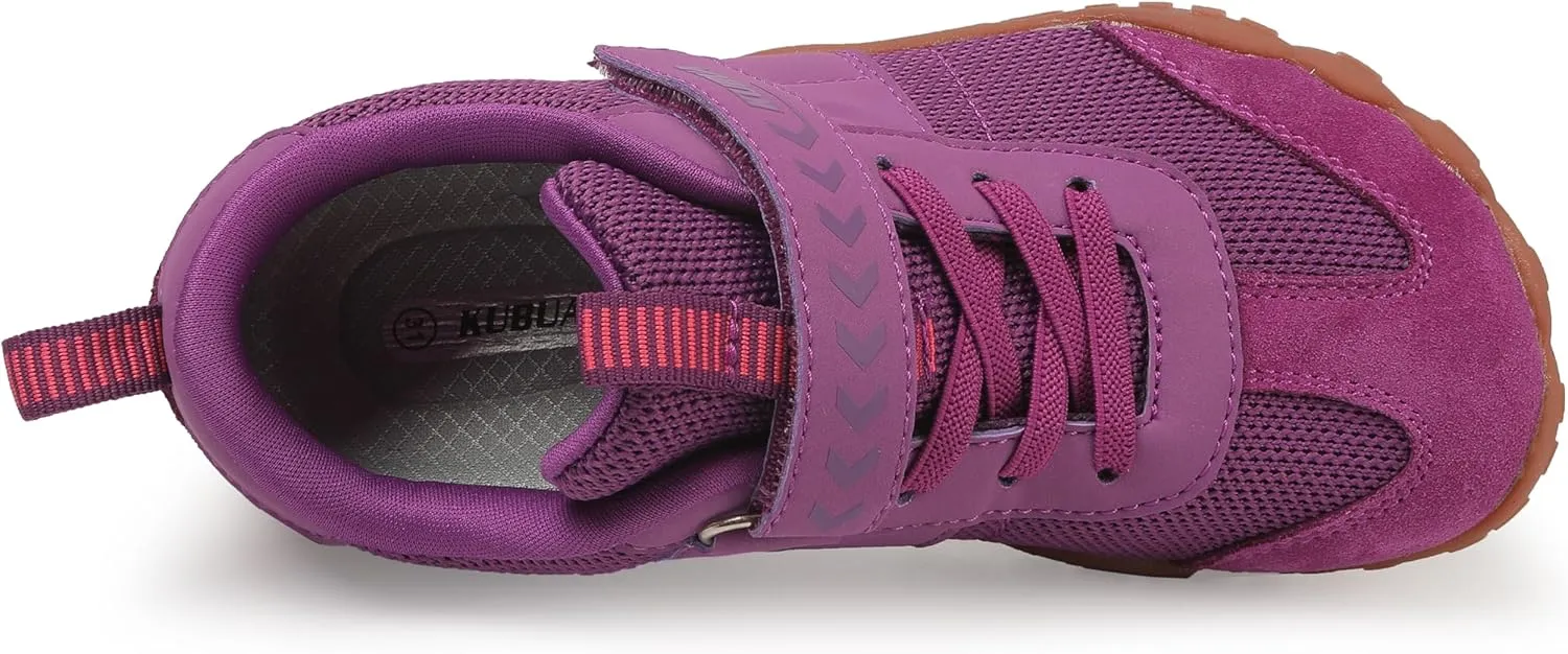 KUBUA Boys Girls Sneakers Kids Barefoot Shoes Comfort Anti-Slip Walking Shoes for Indoor Outdoor Toddler Little Big Kid
