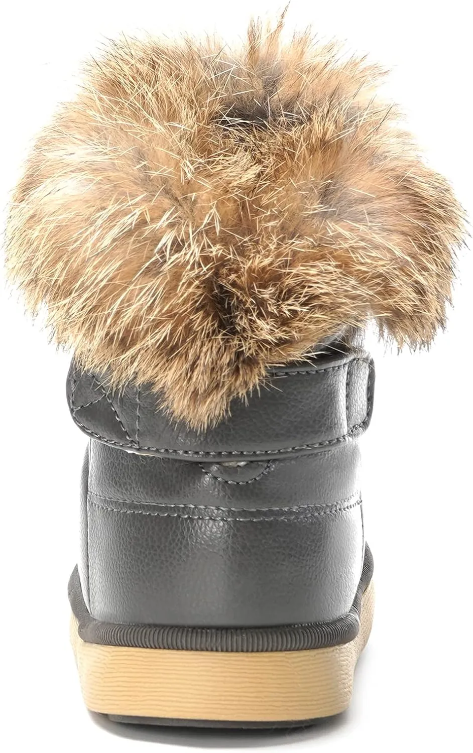 KVbabby Toddler boots Kids Snow Boots Girl's Warm Winter Boots Waterproof Boot PU Leather Non-slip