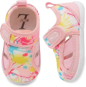L-RUN Toddler Shoes Barefoot Kids Sneakers Wide Minimalist Boys Girls Summer Footwear for Indoor Outdoor Walking Running
