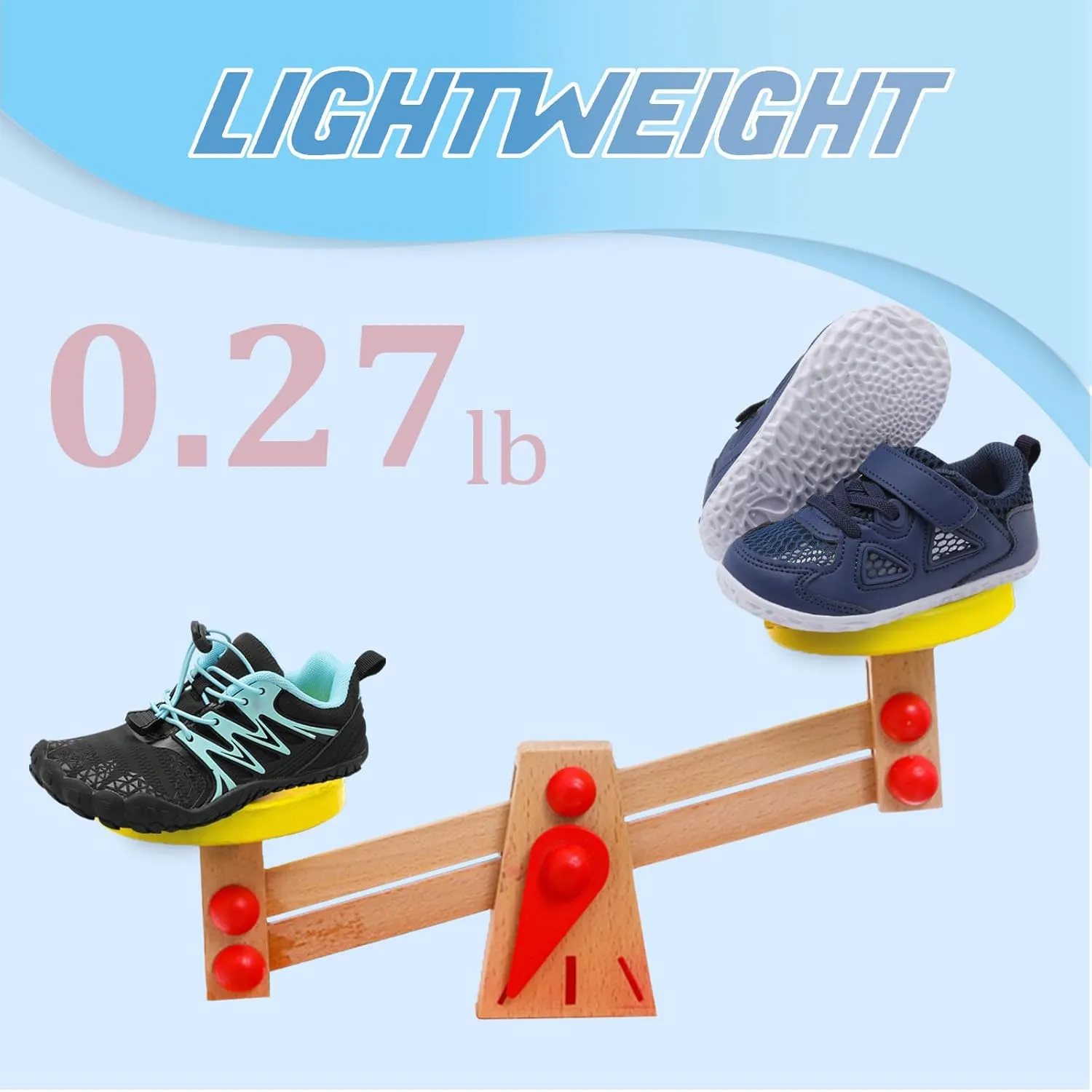 L-RUN Toddler Sneakers Boys Girls Barefoot Summer Walking Shoes Toddler Boy Tennis Shoes Mesh Lightweight