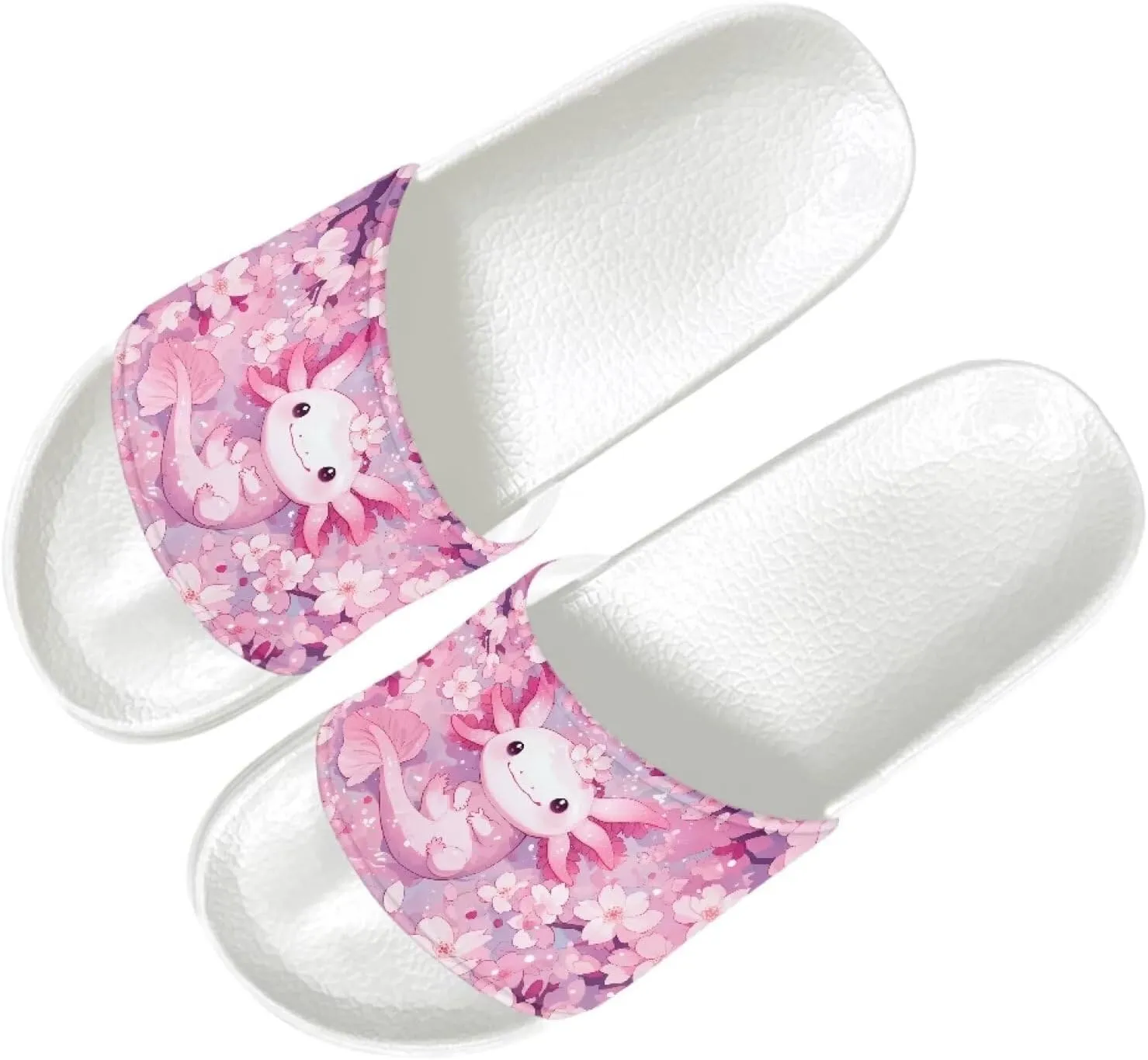 Ladies Open Toe Sport Sandals Non-Slip Cozy Shower Shoes Comfortable Peep Toe Slide Sandals Single Band Plain Ultimate Comfort Slippers for Summer