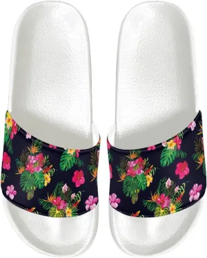 Ladies Open Toe Sport Sandals Non-Slip Cozy Shower Shoes Comfortable Peep Toe Slide Sandals Single Band Plain Ultimate Comfort Slippers for Summer