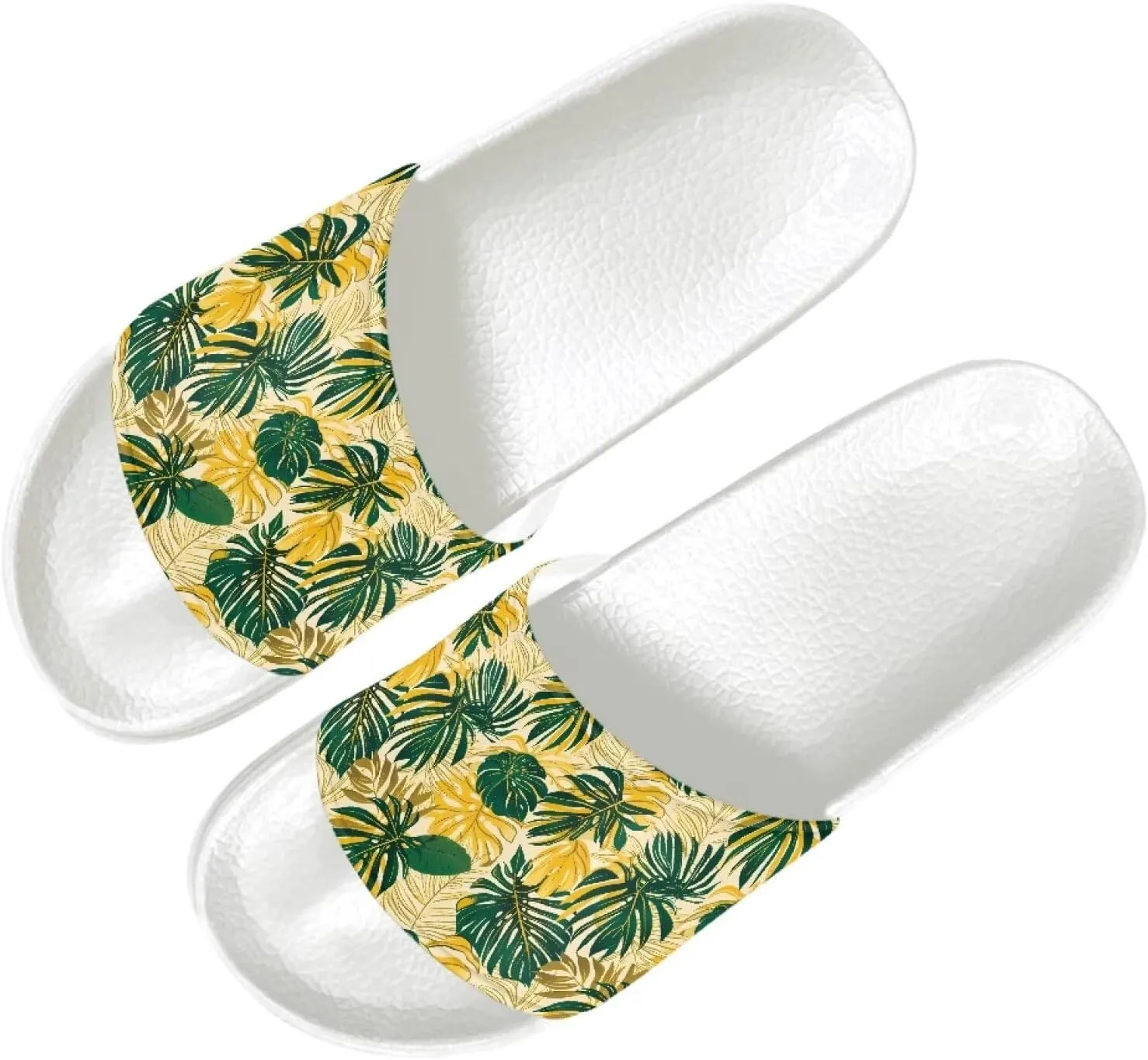 Ladies Open Toe Sport Sandals Non-Slip Cozy Shower Shoes Comfortable Peep Toe Slide Sandals Single Band Plain Ultimate Comfort Slippers for Summer