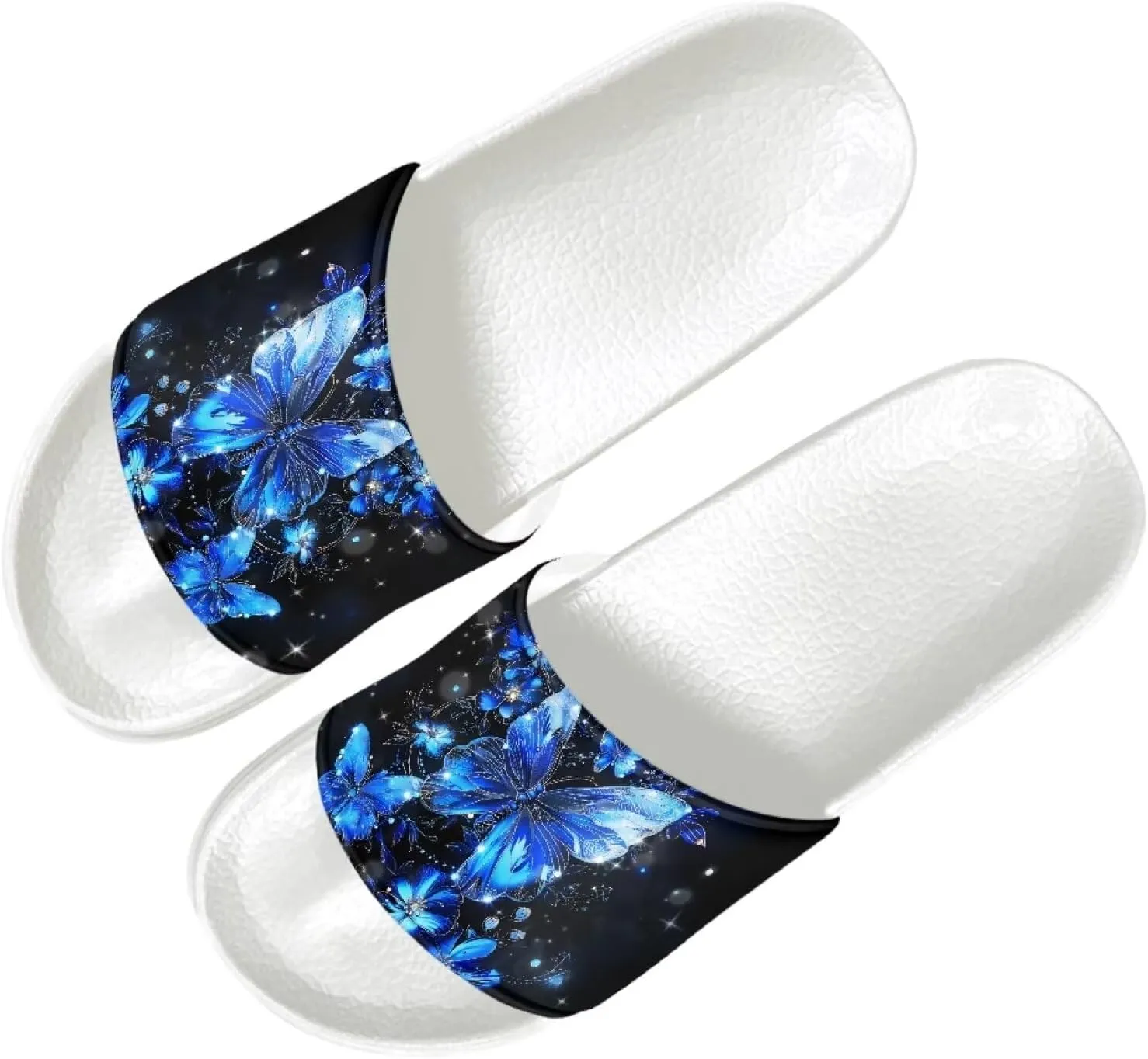 Ladies Open Toe Sport Sandals Non-Slip Cozy Shower Shoes Comfortable Peep Toe Slide Sandals Single Band Plain Ultimate Comfort Slippers for Summer