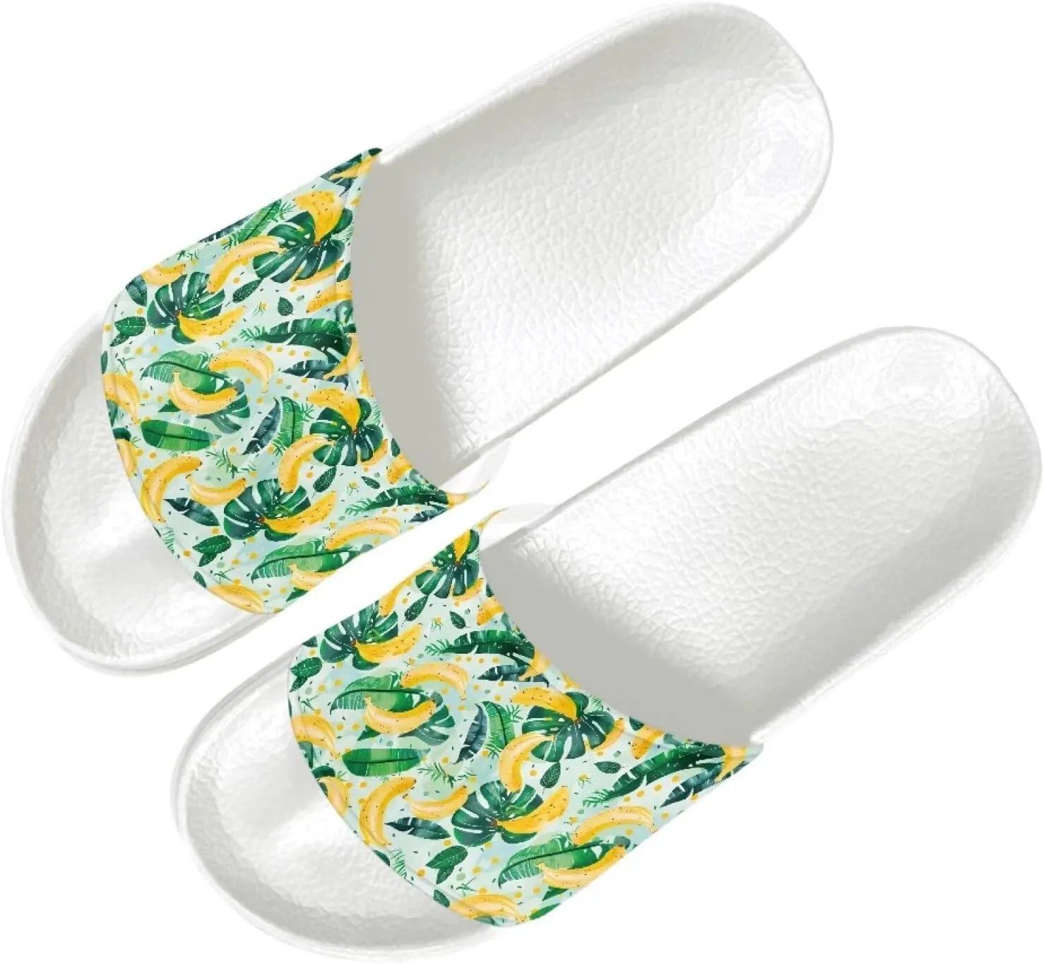 Ladies Open Toe Sport Sandals Non-Slip Cozy Shower Shoes Comfortable Peep Toe Slide Sandals Single Band Plain Ultimate Comfort Slippers for Summer