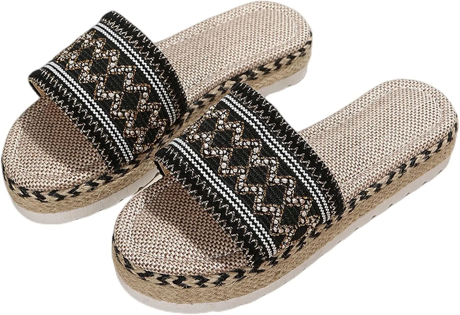 Ladmiple Sandals for Women Dressy Summer,Women's 2023 Casual Cute Bow Knot Beach Flip Flops Comfy Platform Shoes Sandals