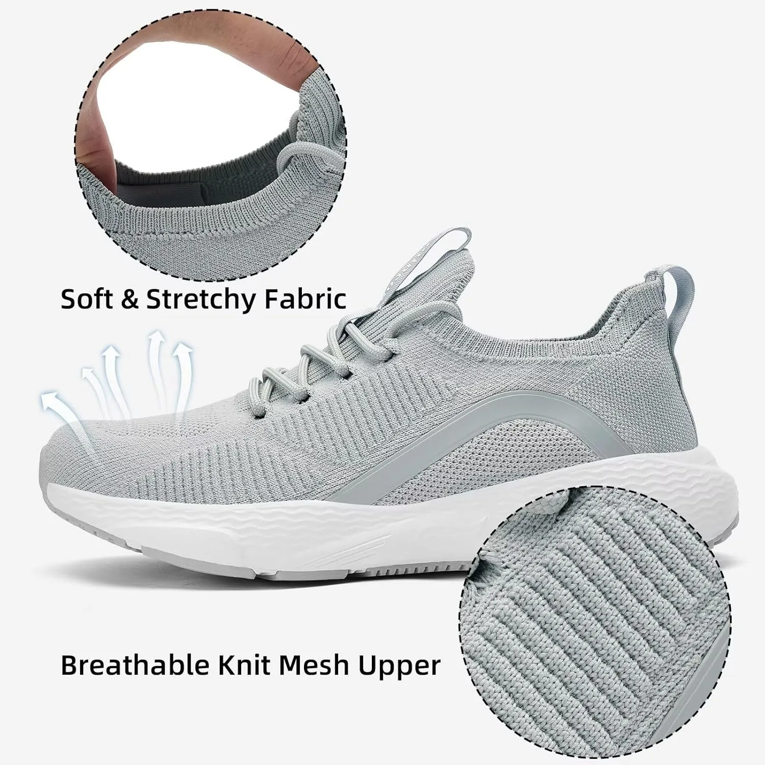 Lamincoa Women's Running Shoes Slip on Walking Sneaker Lightweight Tennis Shoes Casual Athletic Sneakers for Outdoor Gym Workout