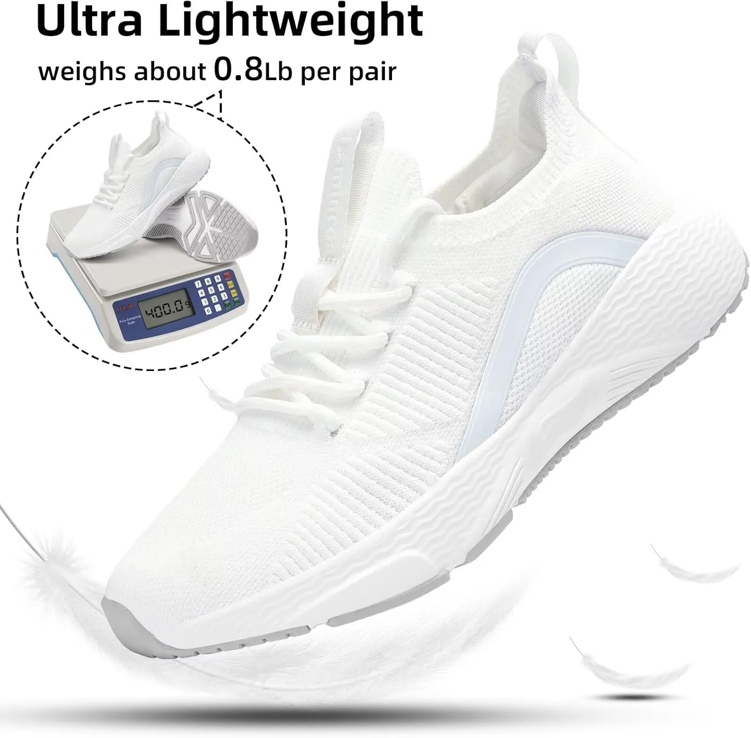 Lamincoa Women's Running Shoes Slip on Walking Sneaker Lightweight Tennis Shoes Casual Athletic Sneakers for Outdoor Gym Workout