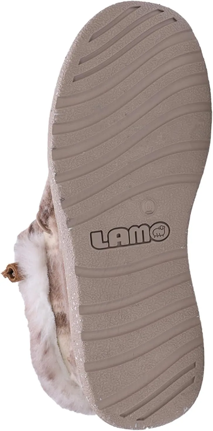 Lamo Women's Cassidy Shoes for Women - Matte Rich Suede and Textile Upper - Lightweight Women Footwear Faux Fur Lined, 100% Australian Sheepskin Footbed LITE EVA Outsole