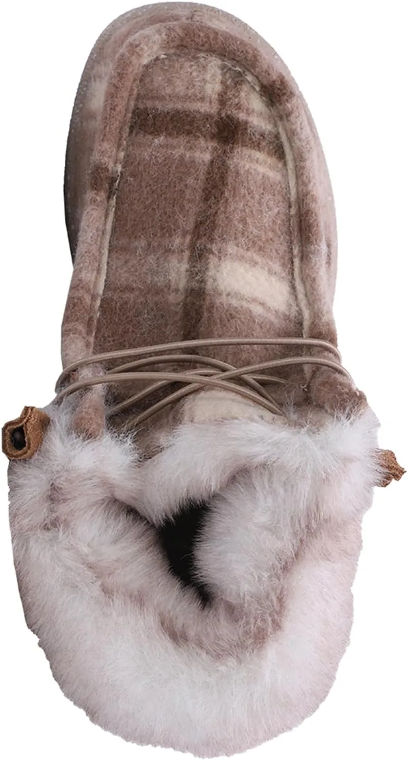 Lamo Women's Cassidy Shoes for Women - Matte Rich Suede and Textile Upper - Lightweight Women Footwear Faux Fur Lined, 100% Australian Sheepskin Footbed LITE EVA Outsole