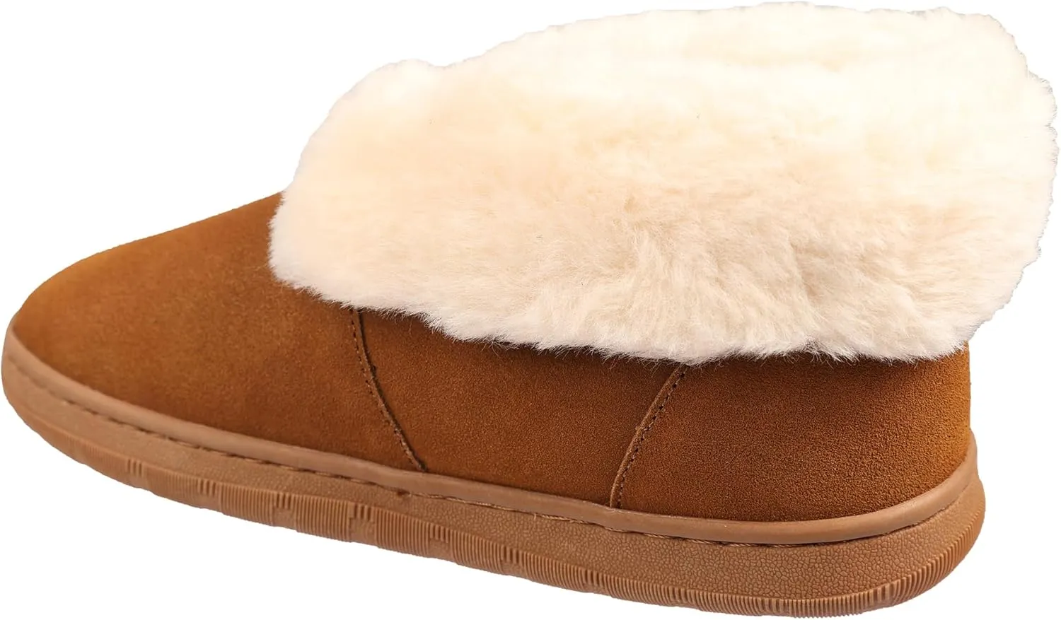 Lamo Women's Mabel Bootie Slippers For Women - Premium Suede Upper, Luxurious Faux Fur Lining, Ortholite Foam Footbed with Australian Sheepskin, NEW Upgraded Women's Bootie