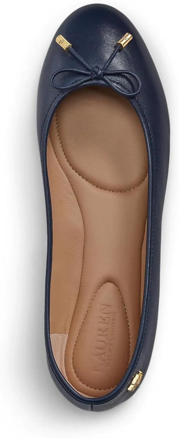Lauren Ralph Lauren Women's Jayna Nappa Leather Flat Ballet