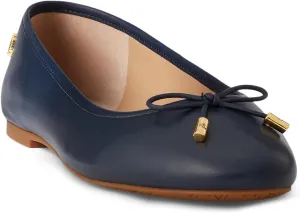 Lauren Ralph Lauren Women's Jayna Nappa Leather Flat Ballet