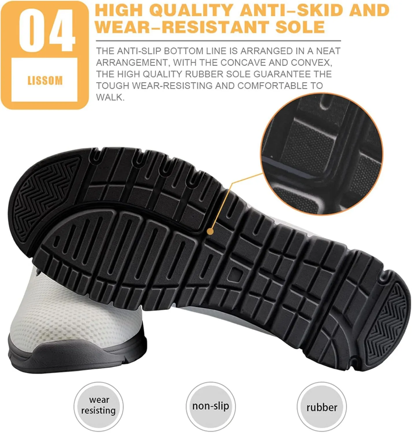 Lightweight Women's Walking Shoes, Soft Athletic Tennis Shoes, Lace Up Running Sneakers for Girls