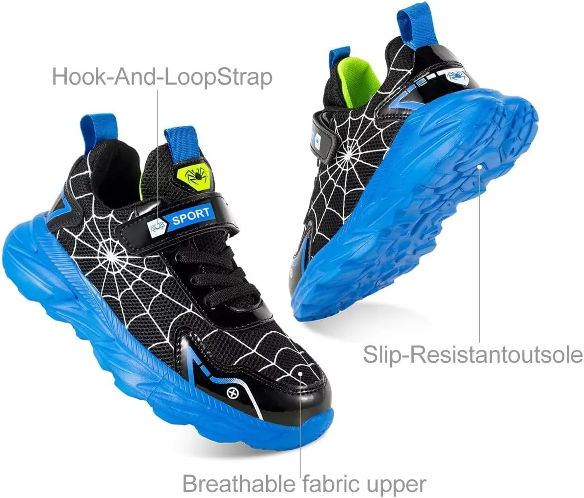 Little/Big Kids Boys Girls Sneakers Lightweight Running Tennis Shoes Breathable Sport Athletic Walking Non-Slip Outdoor Training Shoes