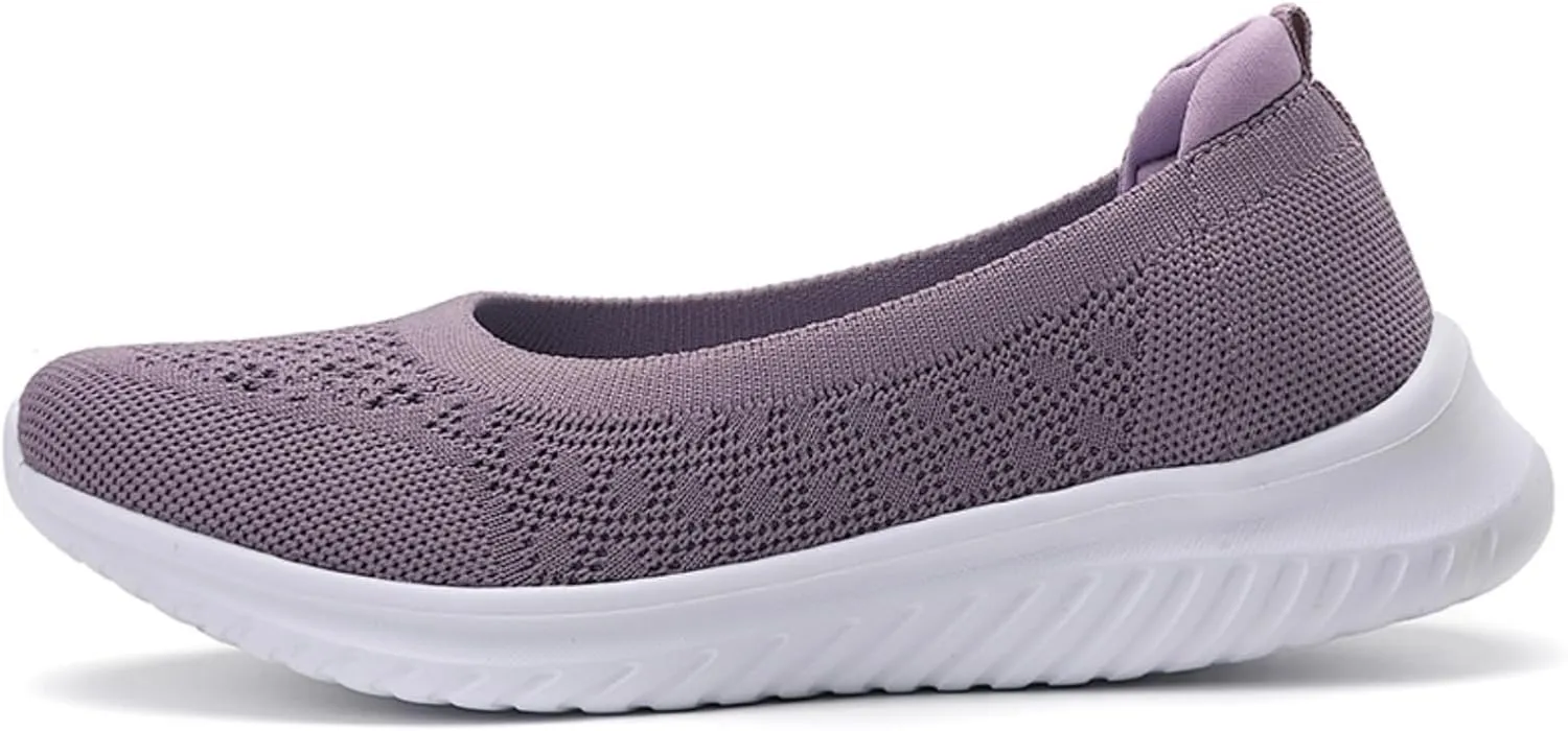 LLTMALL Women's Slip-On Loafers Breathable Mesh Sneakers – Lightweight Walking Shoes for Work, Travel & Casual