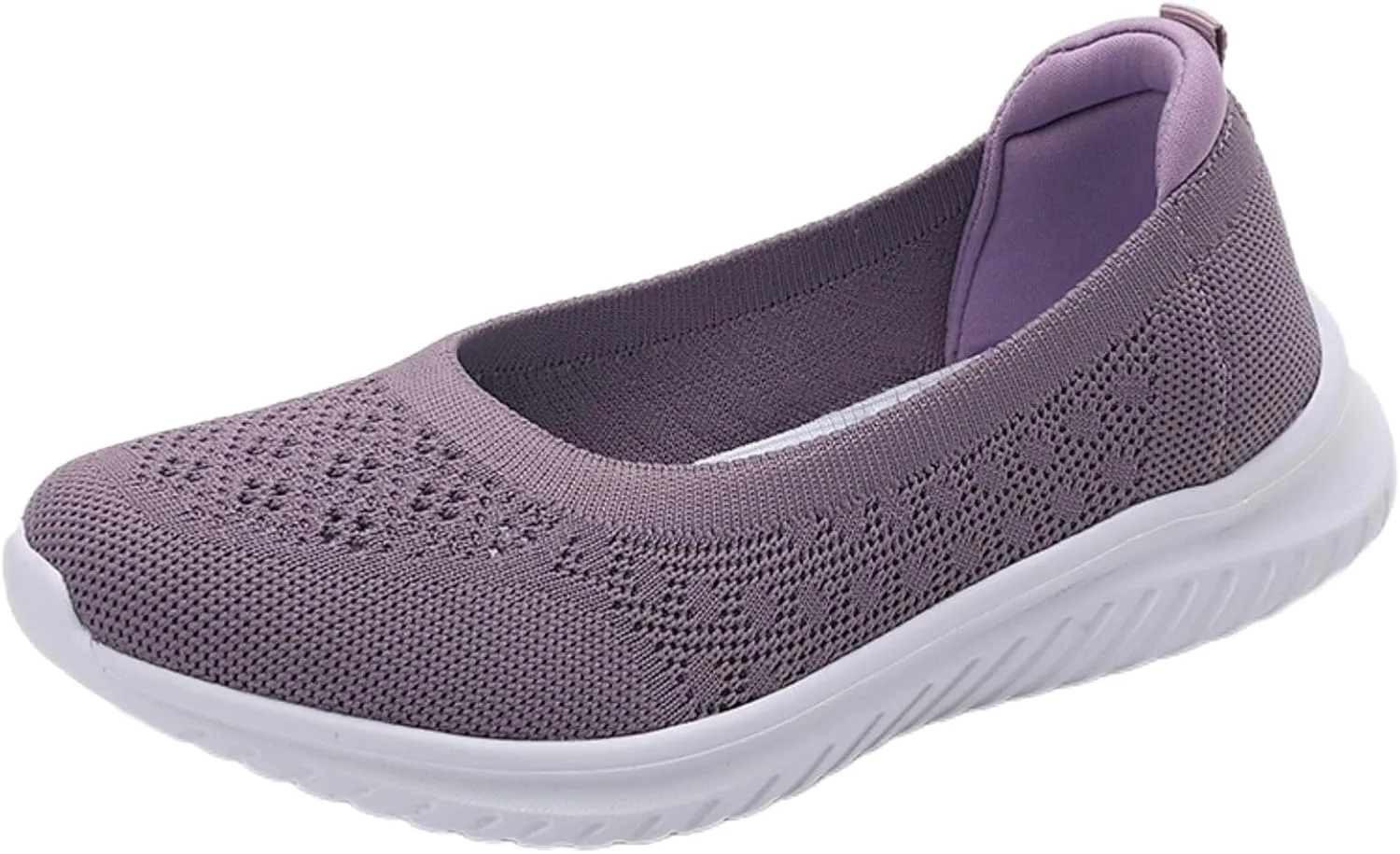 LLTMALL Women's Slip-On Loafers Breathable Mesh Sneakers – Lightweight Walking Shoes for Work, Travel & Casual