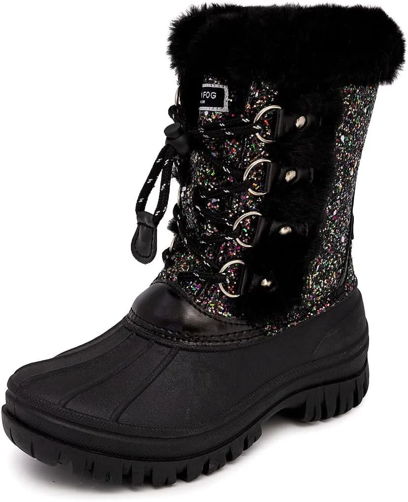 LONDON FOG Girls Youth and Toddler Icelyn Cold Weather Warm Lined Snow Boot girls boot in youth and toddler sizes