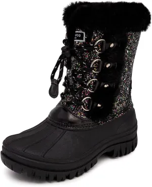 LONDON FOG Girls Youth and Toddler Icelyn Cold Weather Warm Lined Snow Boot girls boot in youth and toddler sizes