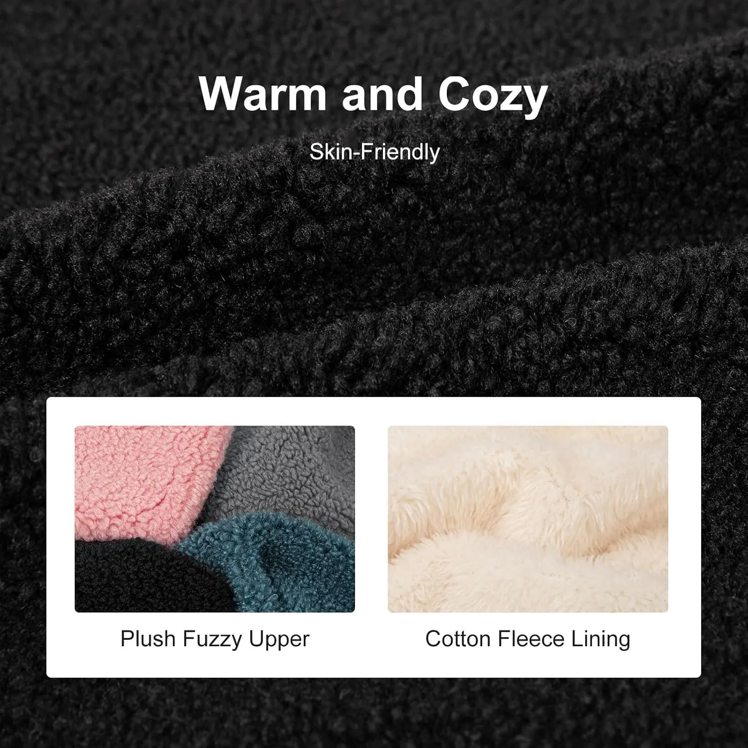 LongBay Women's Cozy Lightweight Slippers Warm Memory Foam Fuzzy House Shoes Indoor Outdoor Bedroom Boots with Anti Skid Rubber Sole