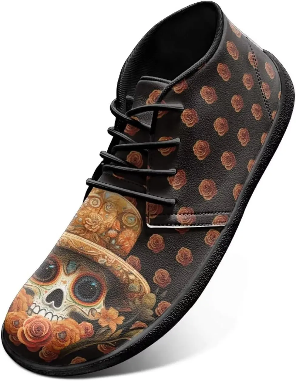 Low Top Shoes for Men PU Leather Barefoot Shoes Wide Toe Walking Shoes Zero Drop Non Slip Csual Sports Sneakers US 5-14
