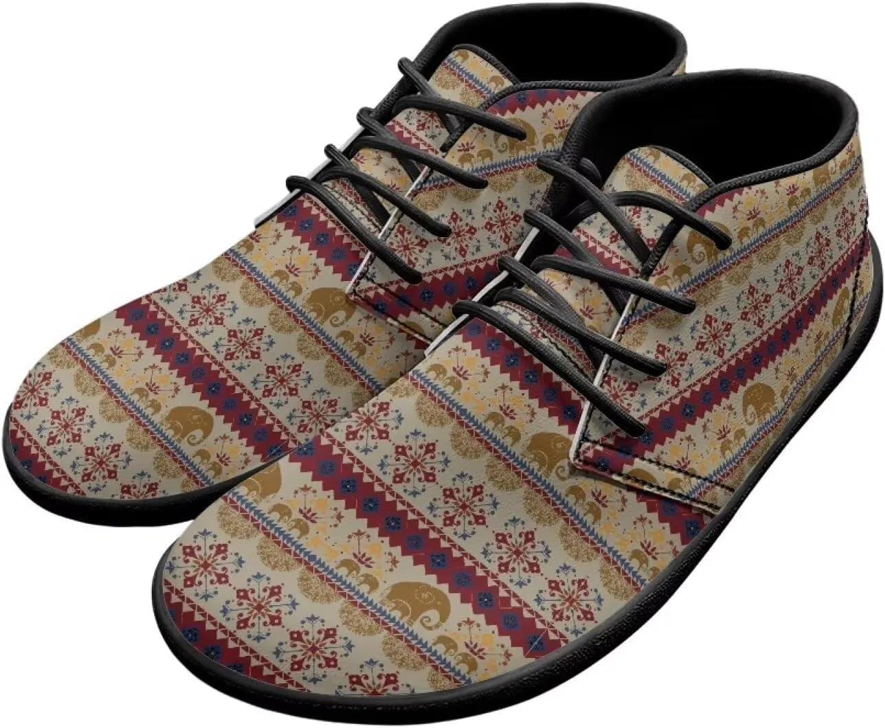 Low Top Shoes for Men PU Leather Barefoot Shoes Wide Toe Walking Shoes Zero Drop Non Slip Csual Sports Sneakers US 5-14