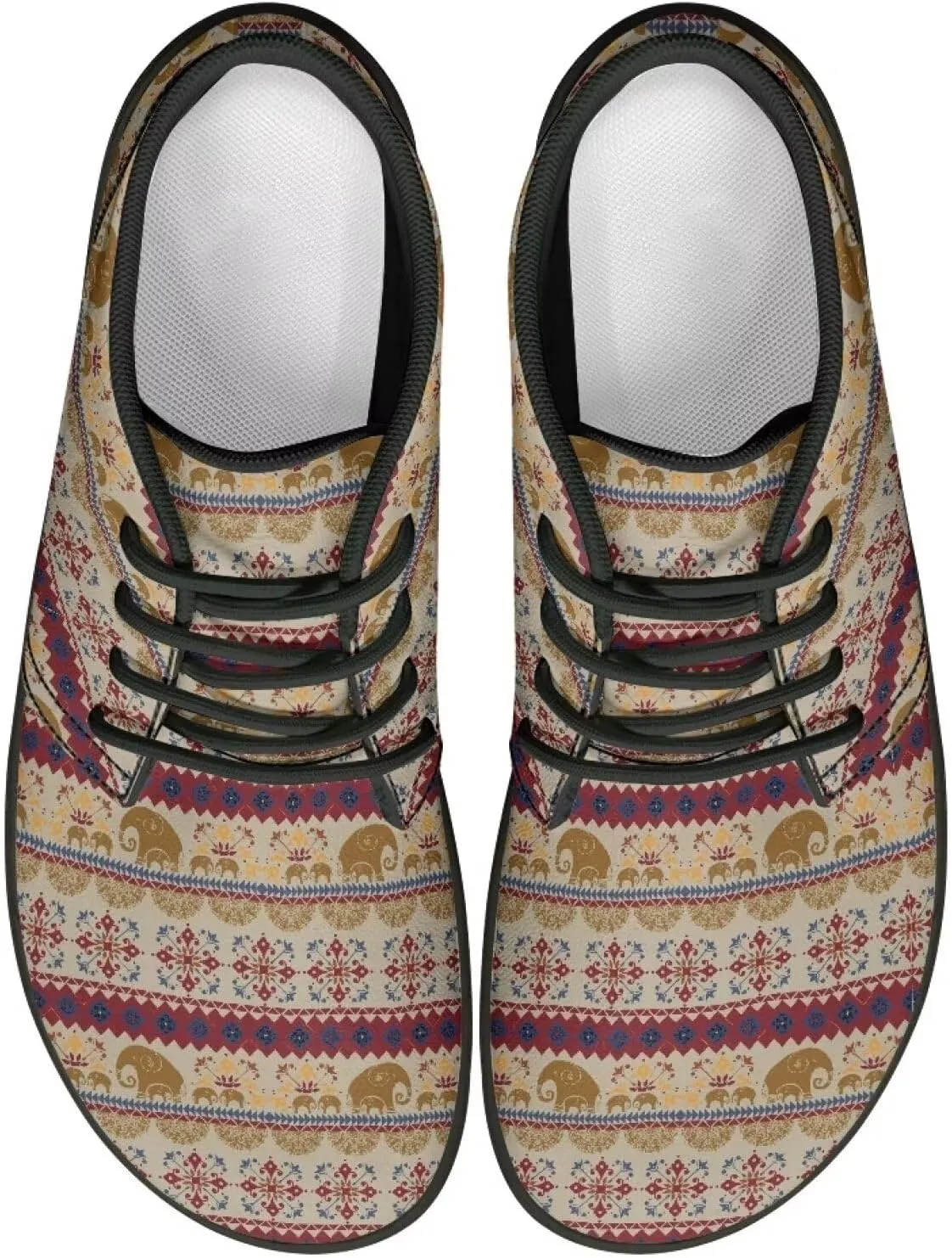 Low Top Shoes for Men PU Leather Barefoot Shoes Wide Toe Walking Shoes Zero Drop Non Slip Csual Sports Sneakers US 5-14