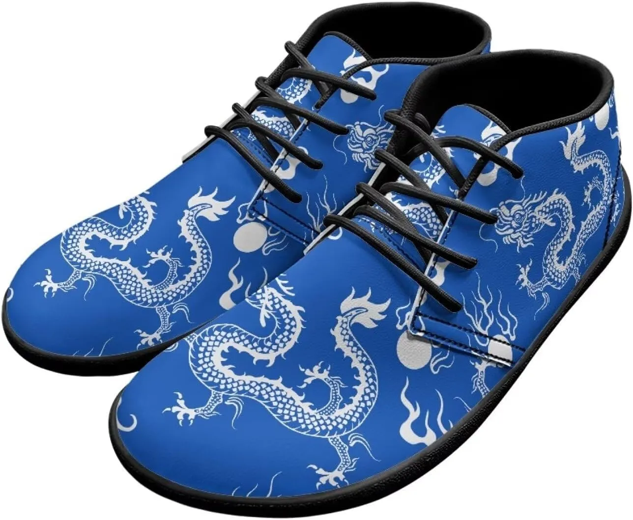 Low Top Shoes for Men PU Leather Barefoot Shoes Wide Toe Walking Shoes Zero Drop Non Slip Csual Sports Sneakers US 5-14