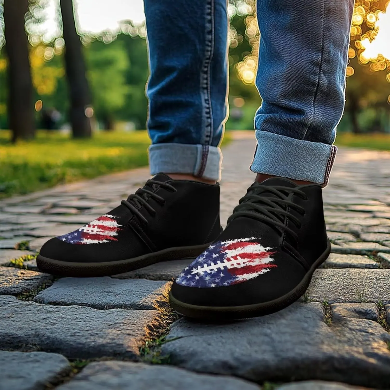 Low Top Shoes for Men PU Leather Barefoot Shoes Wide Toe Walking Shoes Zero Drop Non Slip Csual Sports Sneakers US 5-14