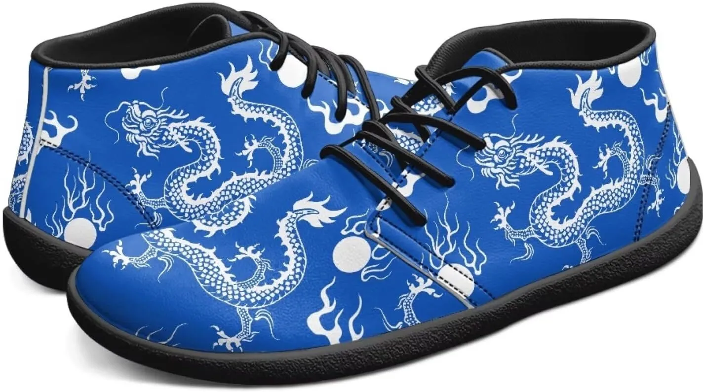 Low Top Shoes for Men PU Leather Barefoot Shoes Wide Toe Walking Shoes Zero Drop Non Slip Csual Sports Sneakers US 5-14