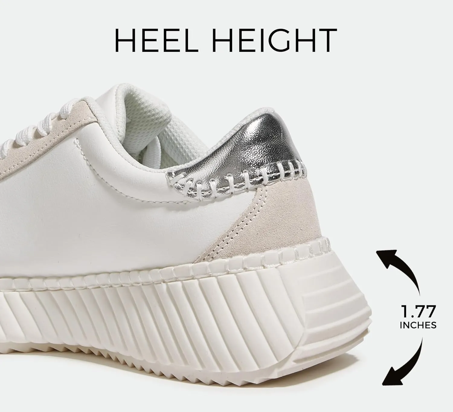 LUCKY STEP Women's Star Platform Sneakers Fashion Chunky Retro Trendy Casual Tennis Running Trainning Walking Shoes