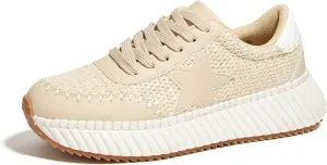 LUCKY STEP Women's Star Platform Sneakers Fashion Chunky Retro Trendy Casual Tennis Running Trainning Walking Shoes