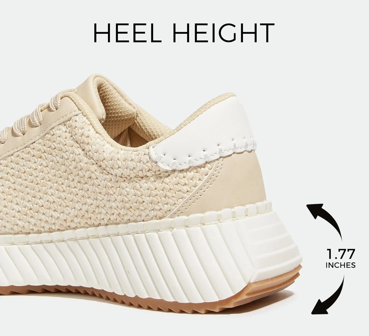 LUCKY STEP Women's Star Platform Sneakers Fashion Chunky Retro Trendy Casual Tennis Running Trainning Walking Shoes