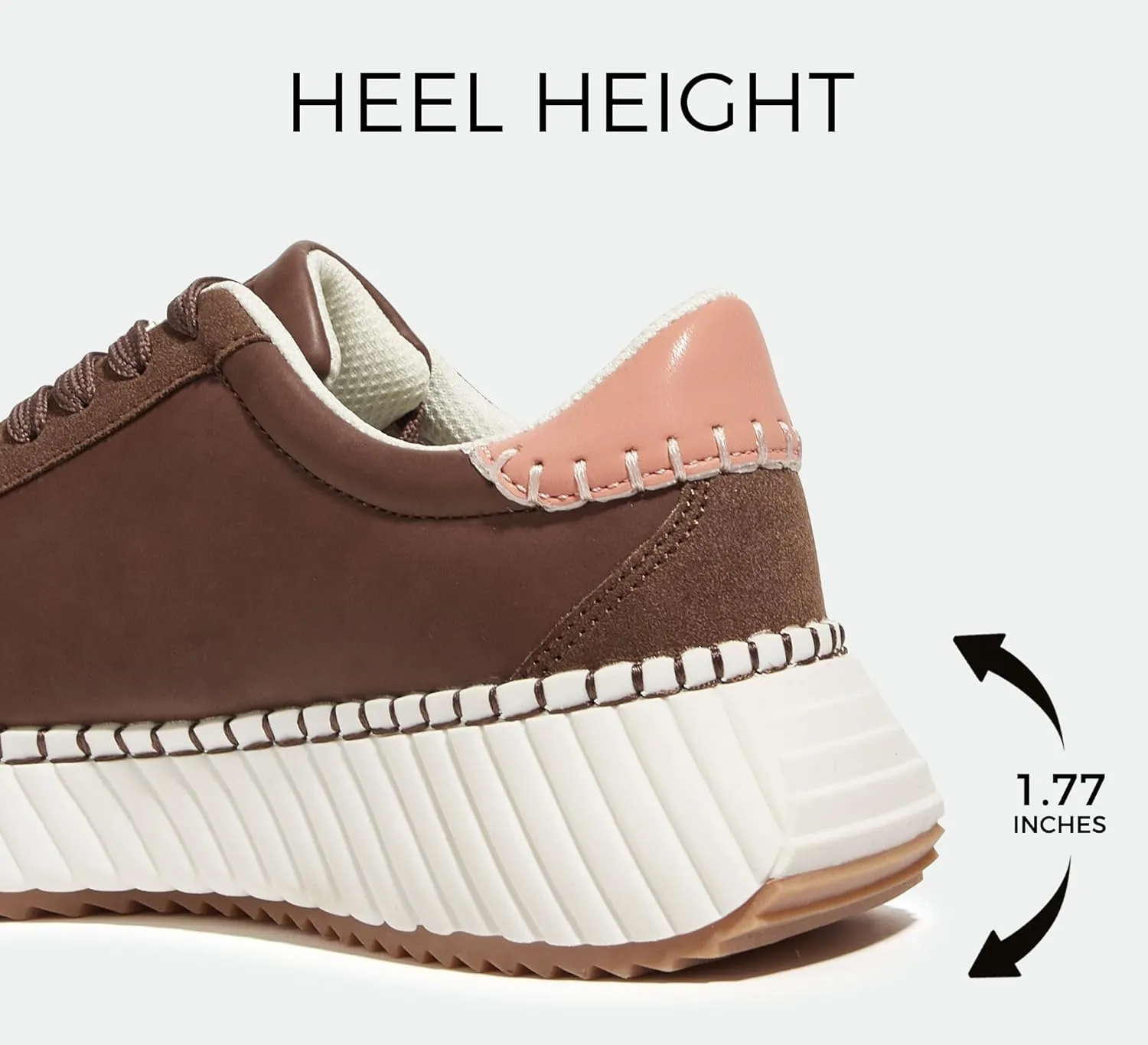 LUCKY STEP Women's Star Platform Sneakers Fashion Chunky Retro Trendy Casual Tennis Running Trainning Walking Shoes