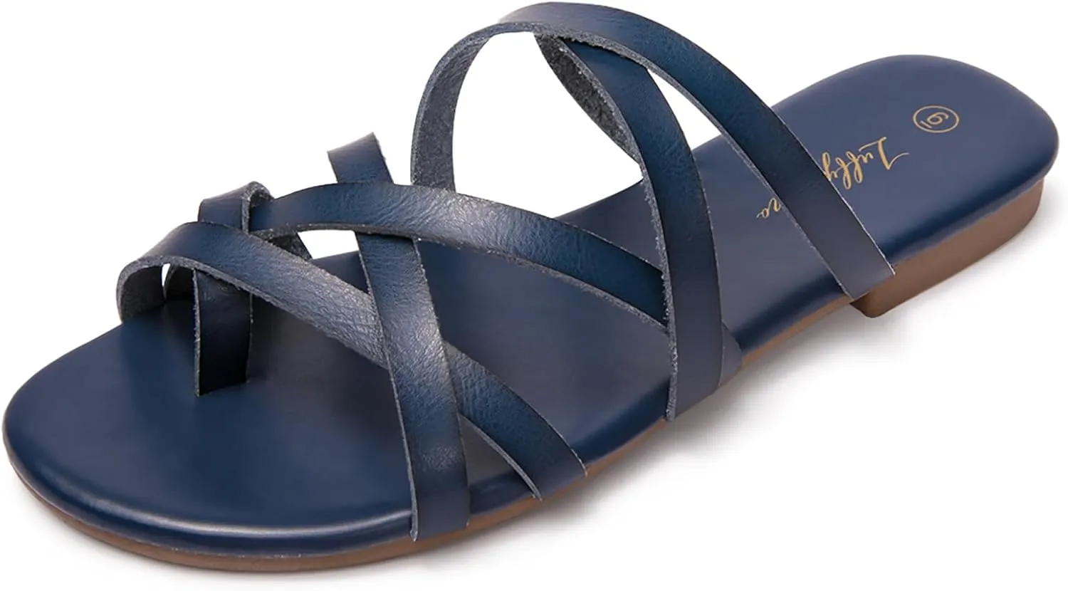 Luffymomo Women's Elastic Strap Flat Sandals Casual Summer Open Toe Sandal