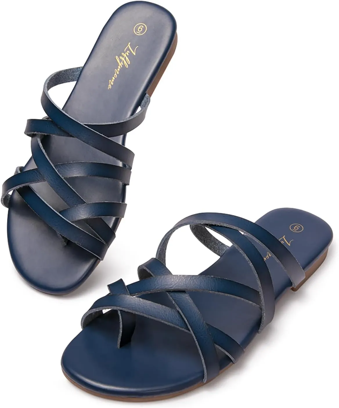 Luffymomo Women's Elastic Strap Flat Sandals Casual Summer Open Toe Sandal