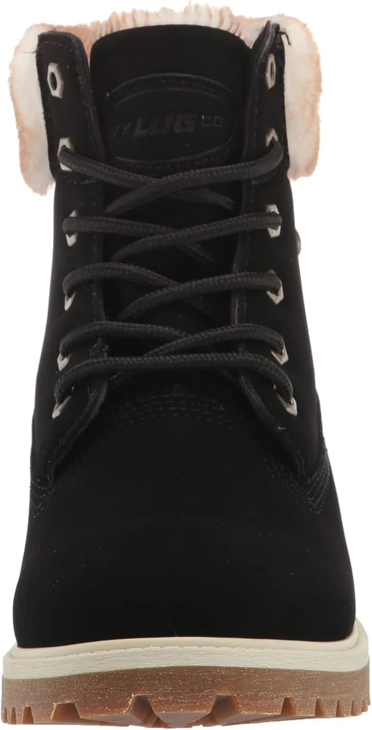 Lugz Women's Convoy Faux Fur Lace Up Boots Fashion