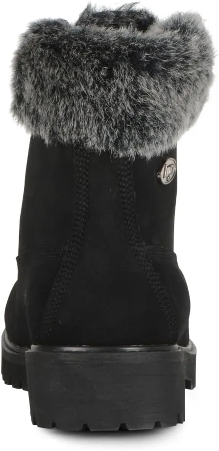 Lugz Women's Convoy Faux Fur Lace Up Boots Fashion