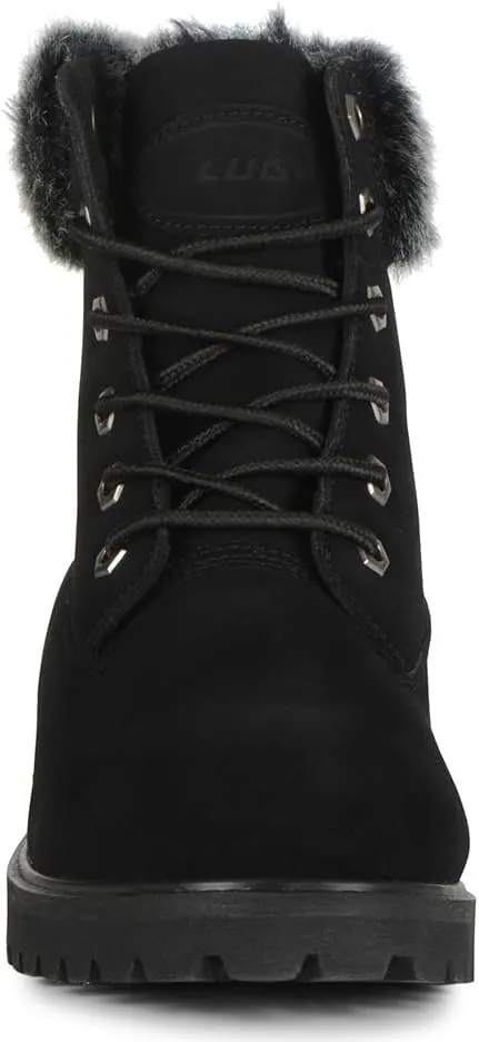 Lugz Women's Convoy Faux Fur Lace Up Boots Fashion