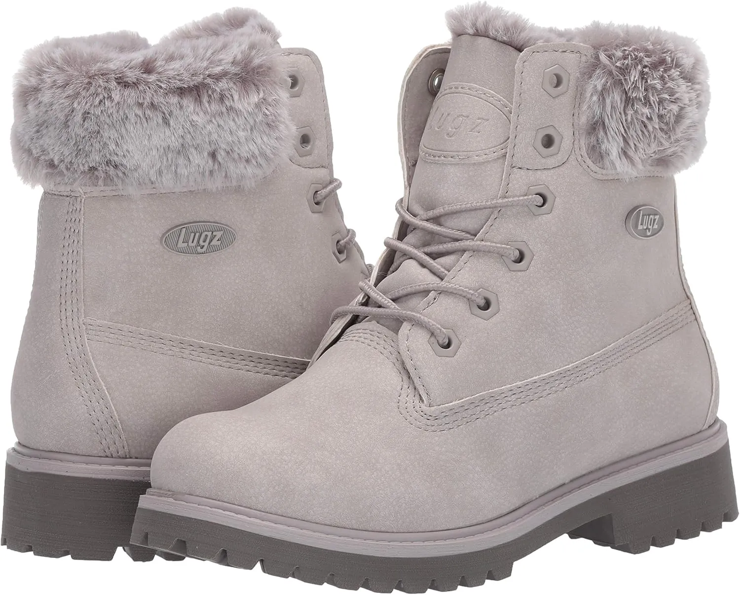 Lugz Women's Convoy Faux Fur Lace Up Boots Fashion