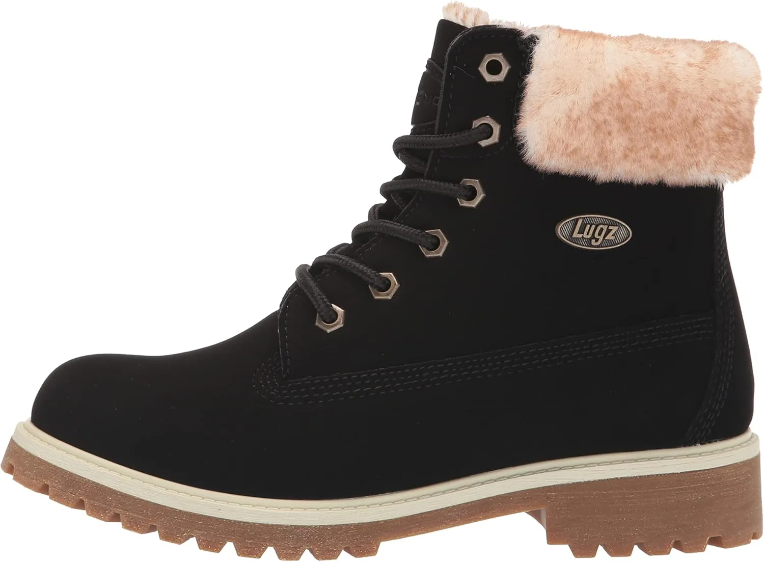 Lugz Women's Convoy Faux Fur Lace Up Boots Fashion
